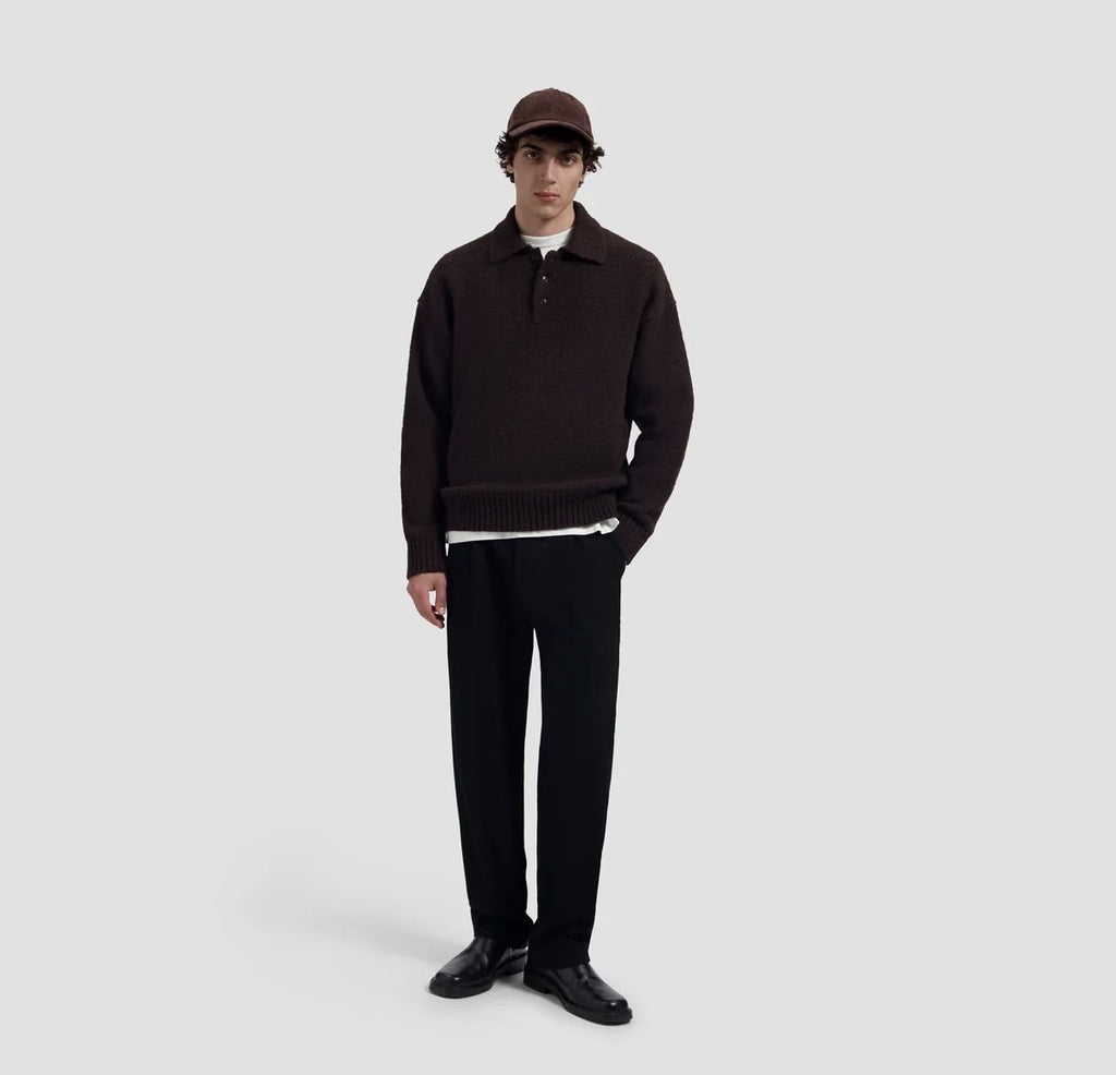 Regular Wool Pleated Pant