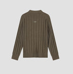Ribbed Knitted V-Neck