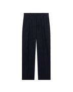 STRIPPED SINGLE PLEAT PANTS