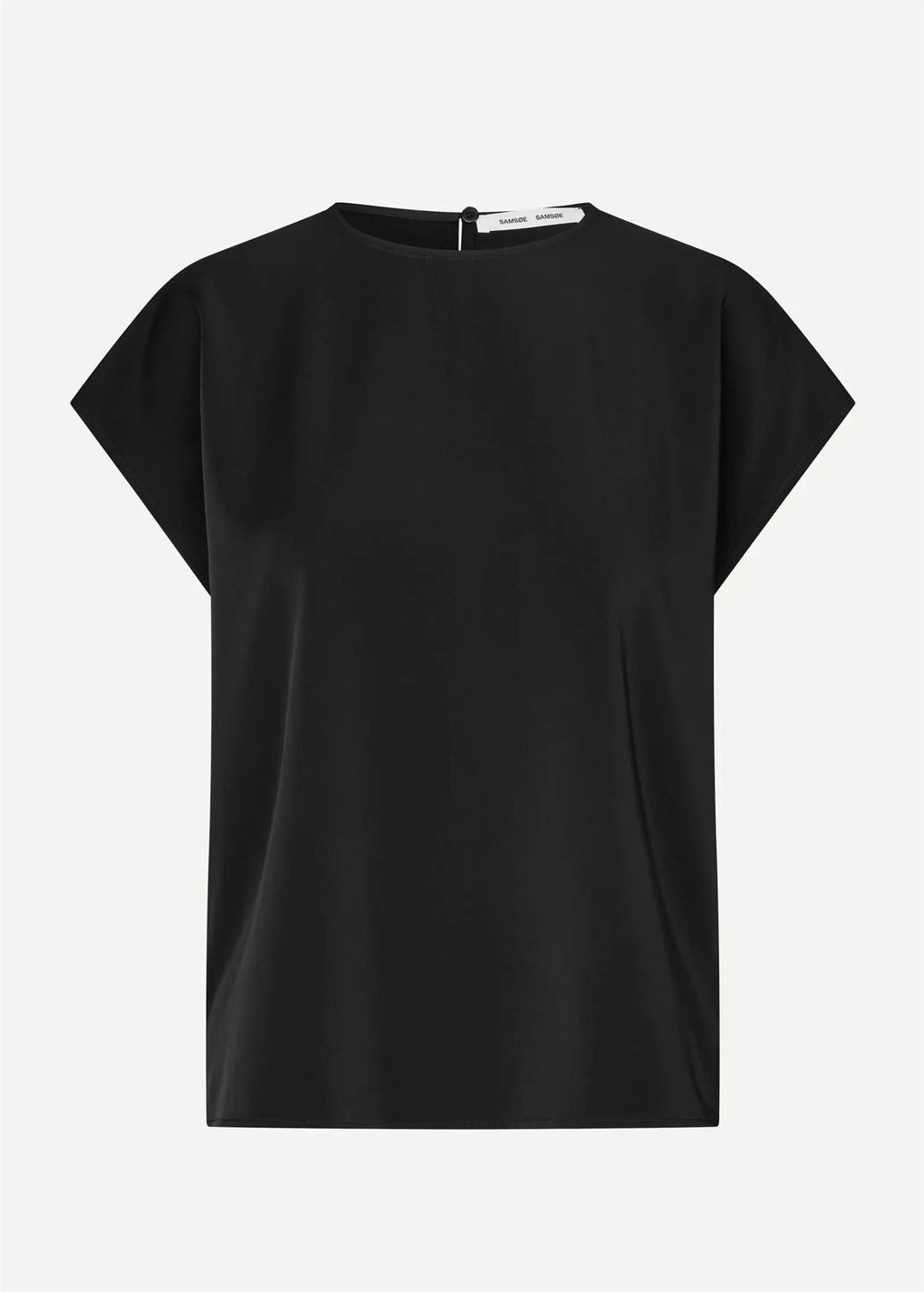 Samsøe Samsøe Sahoy woven top met ronde hals dames