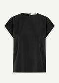 Samsøe Samsøe Sahoy woven top met ronde hals dames