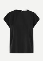 Samsøe Samsøe Sahoy woven top met ronde hals dames