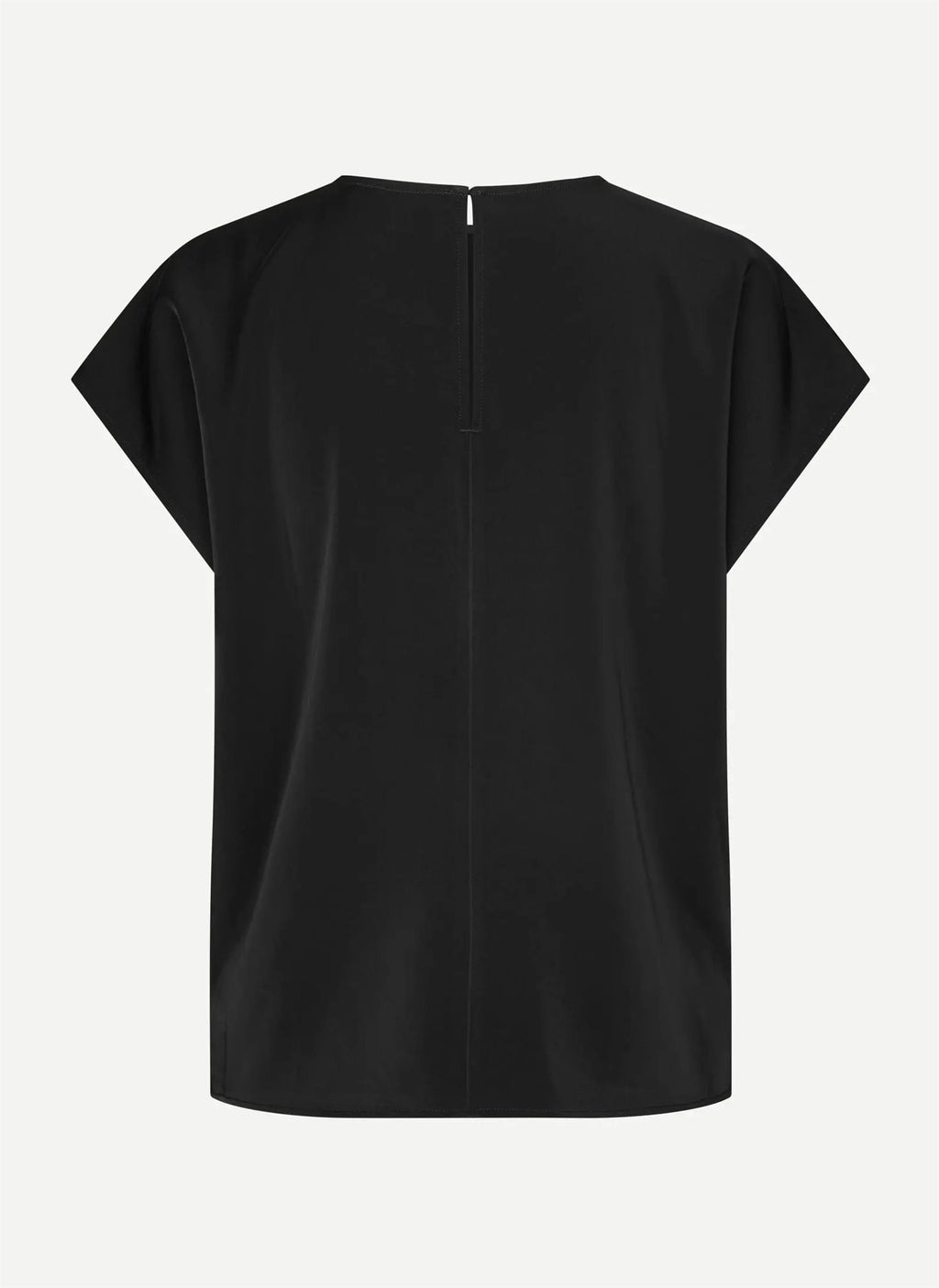 Samsøe Samsøe Sahoy woven top met ronde hals dames
