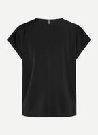 Samsøe Samsøe Sahoy woven top met ronde hals dames