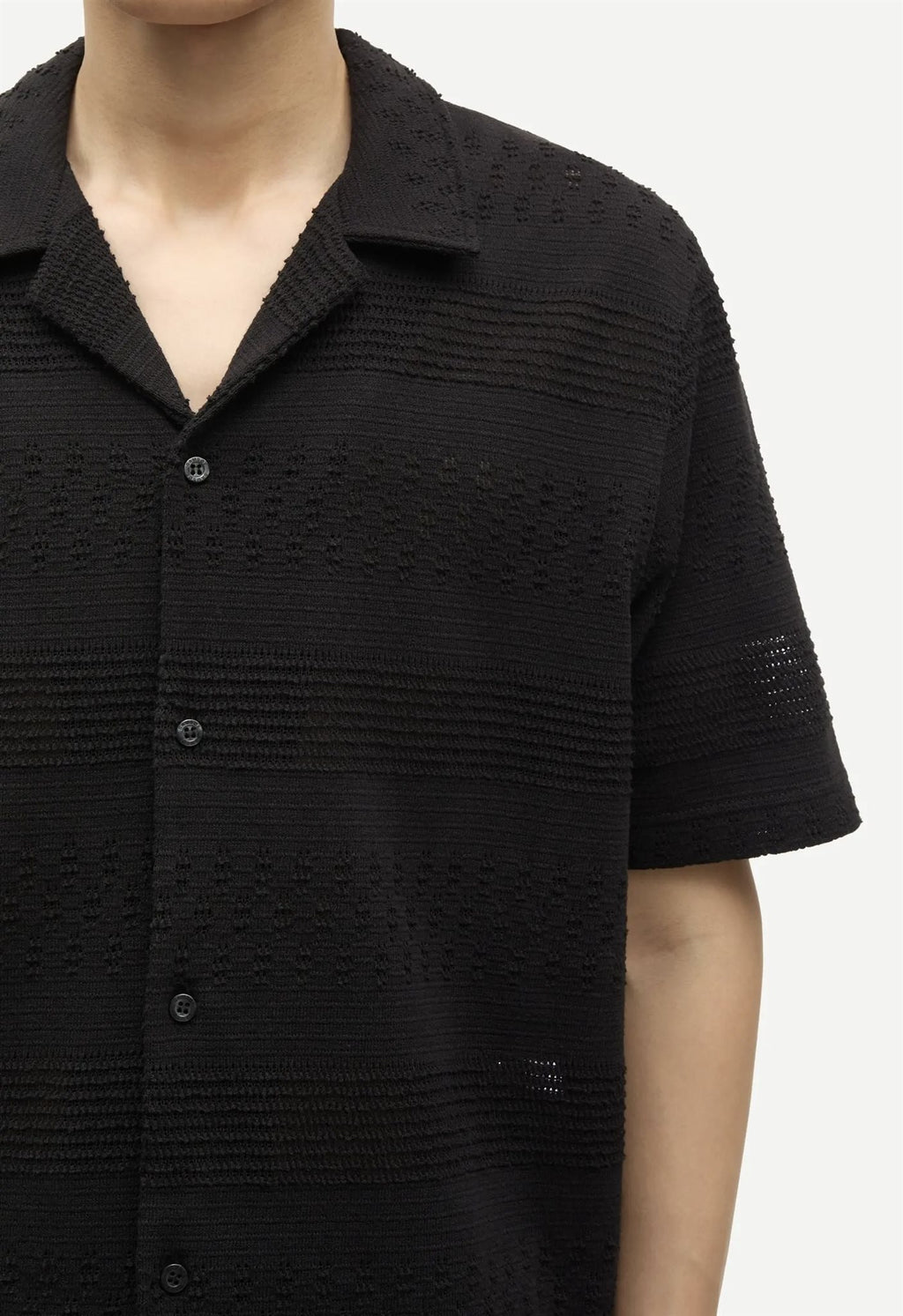 Samsøe Samsøe Samartin knit shirt met knoopsluiting
