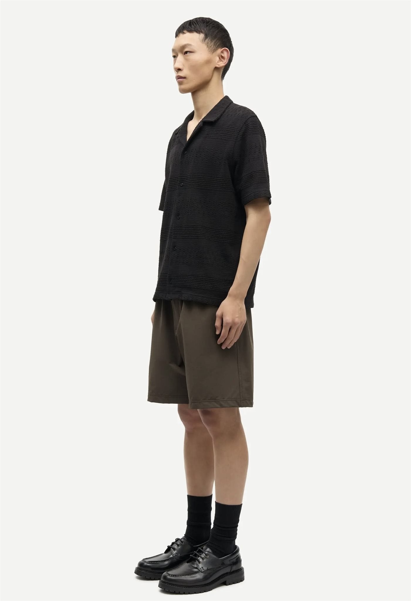 Samsøe Samsøe Samartin knit shirt met knoopsluiting