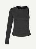 Samsøe Samsøe one shoulder top slim fit minimalistische dames top