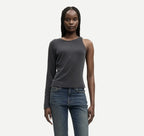 Samsøe Samsøe one shoulder top slim fit minimalistische dames top