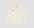 OLAF Script Friends Oversized Polo Off-White heren polo van organic cotton met geborduurd logo