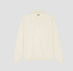 OLAF Script Friends Oversized Polo Off-White heren polo van organic cotton met geborduurd logo