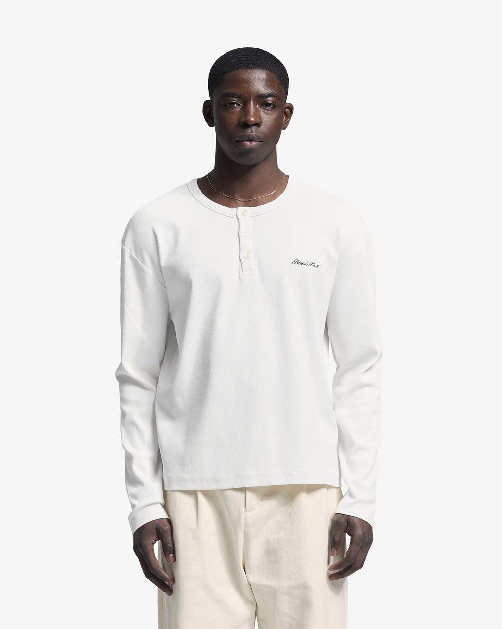 Script Logo Henley Longsleeve