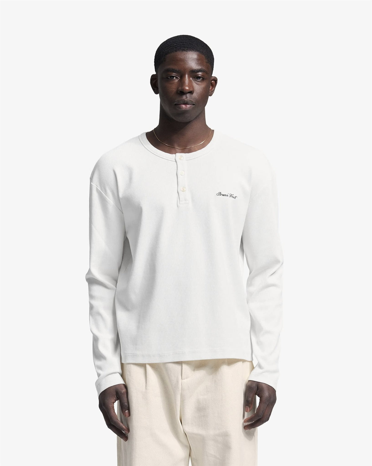 Script Logo Henley Longsleeve
