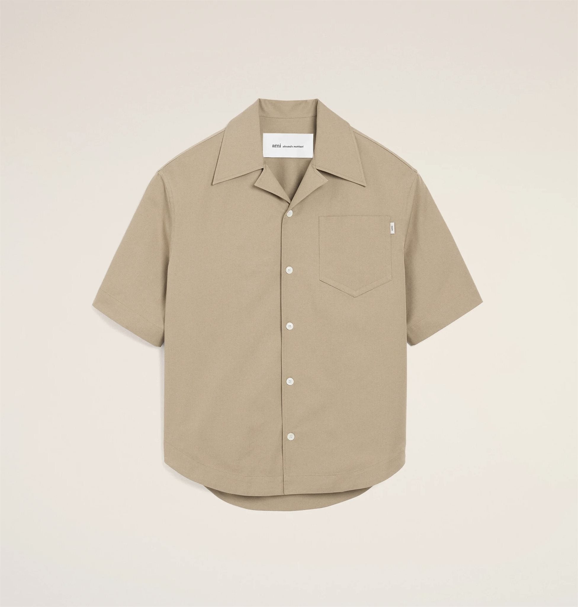 Short Sleeve Camp Collar Wide
