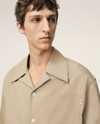 Short Sleeve Camp Collar Wide