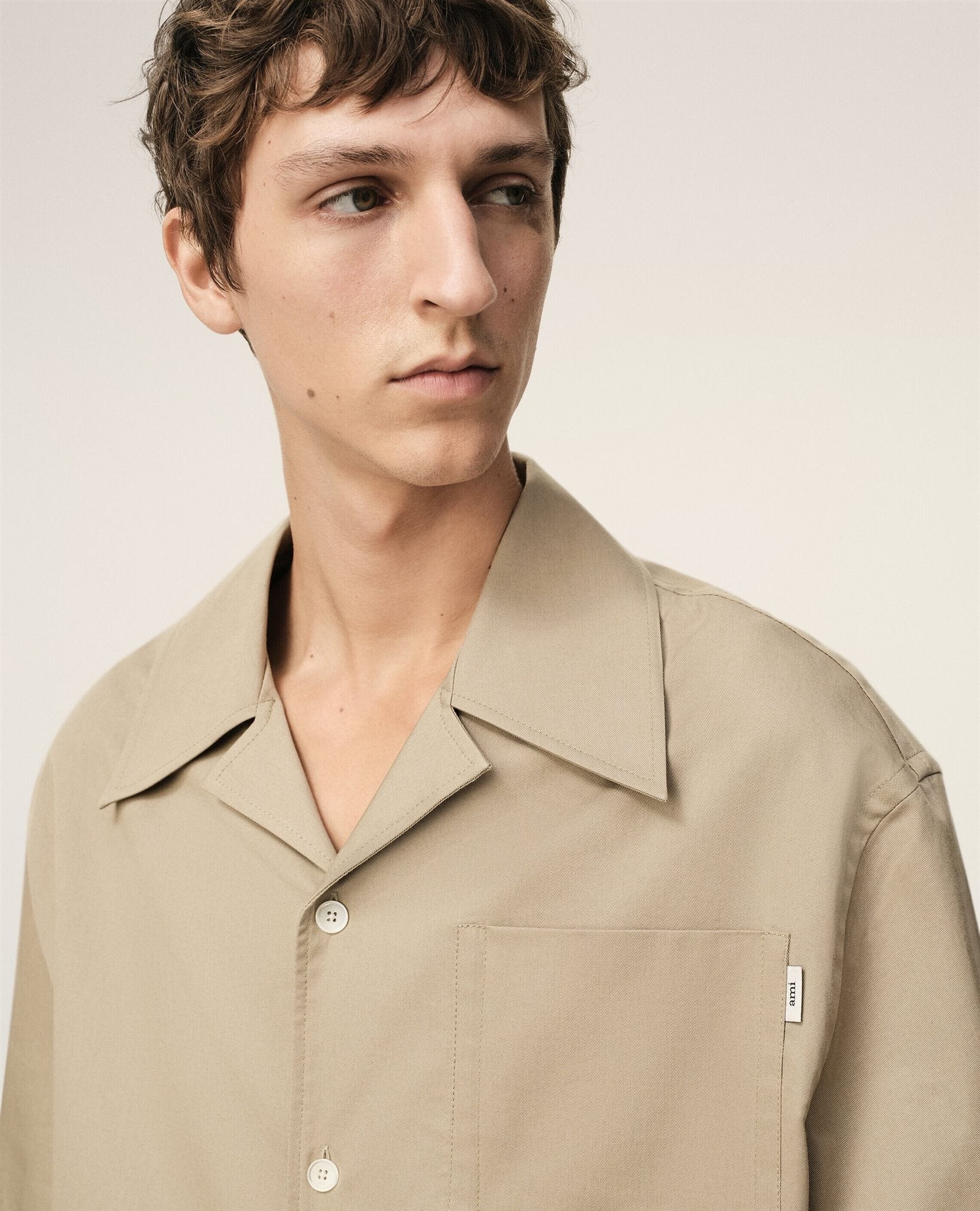 Short Sleeve Camp Collar Wide