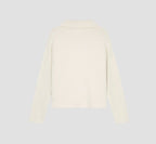 OLAF Knitted Polo Off White heren gebreide polo met rechte fit en polokraag