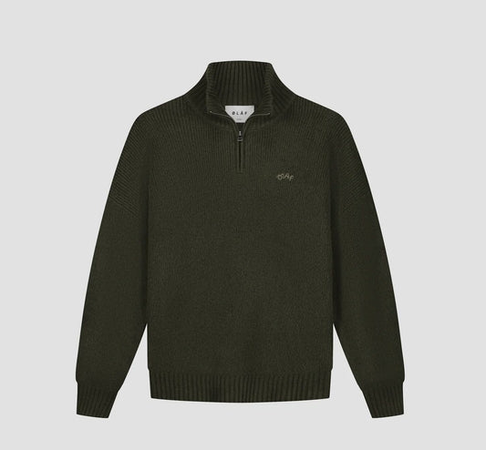 Signature Knitted Zip Mock