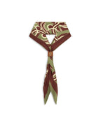 Silk Chain Link Monogram Scarf