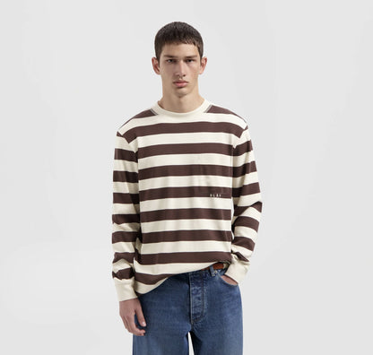 Striped Rib Crewneck