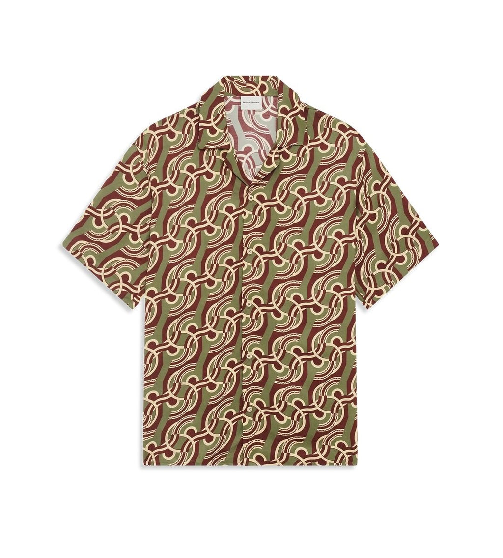 Viscose Chain Monogram Shirt