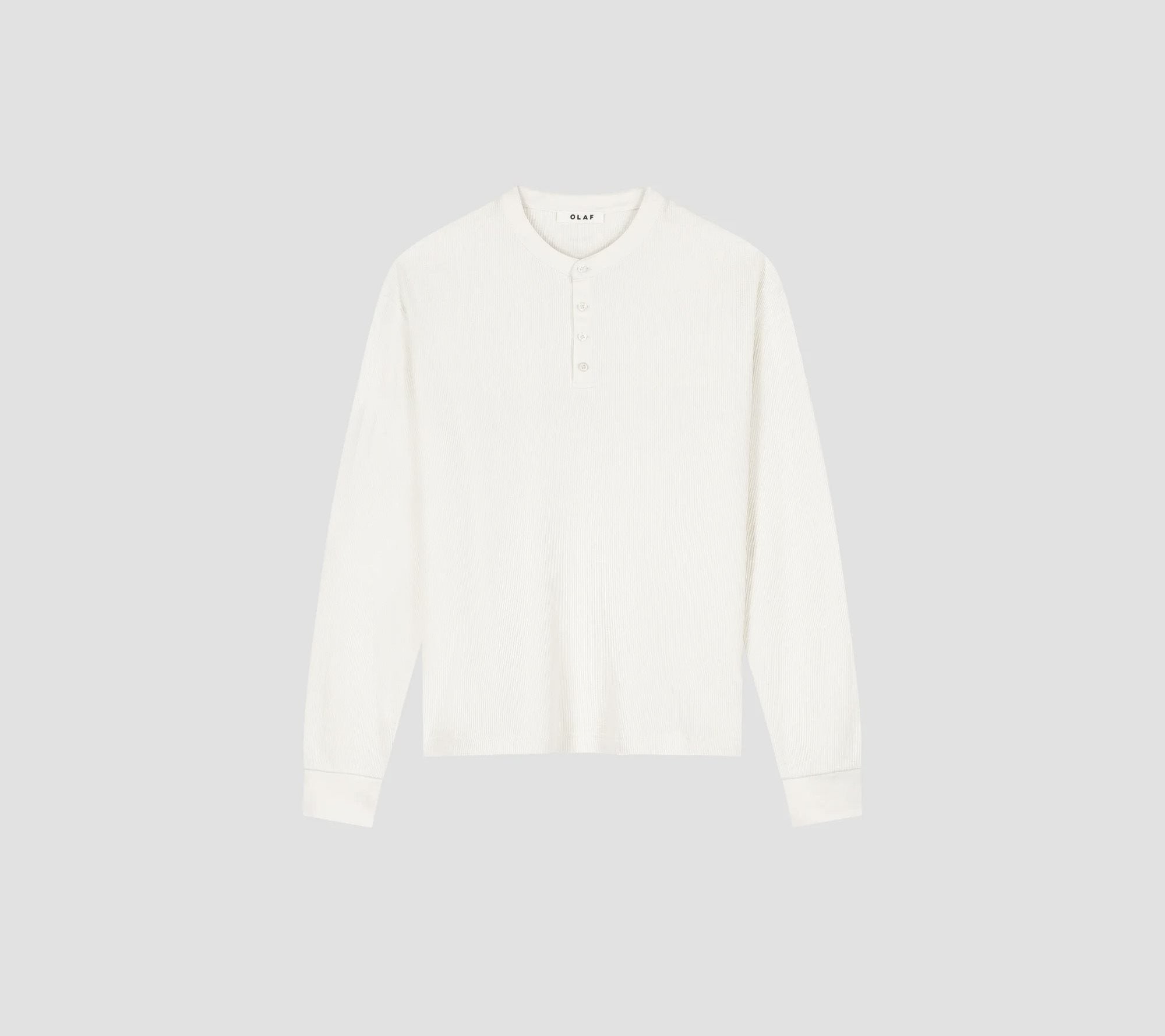 Waffle Henley LS Tee