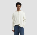 Waffle Henley LS Tee