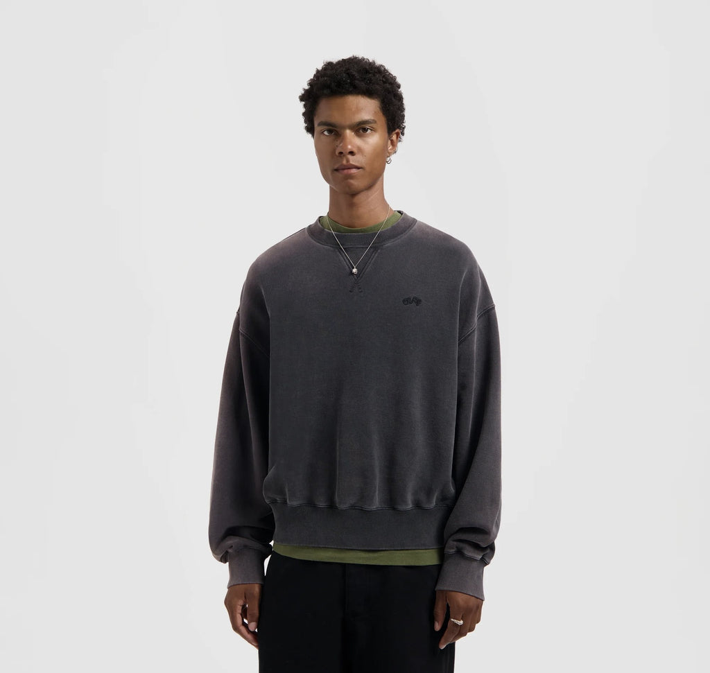 Washed Signature Boxy Crewneck