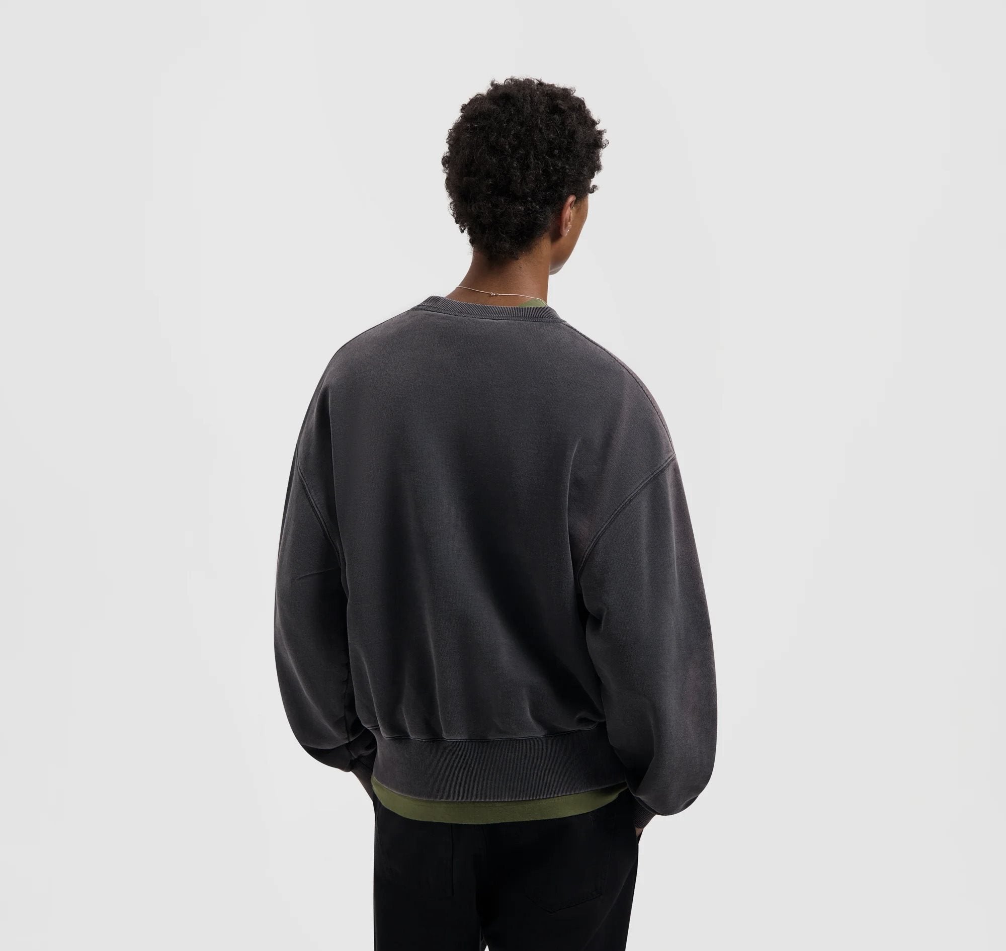 Washed Signature Boxy Crewneck