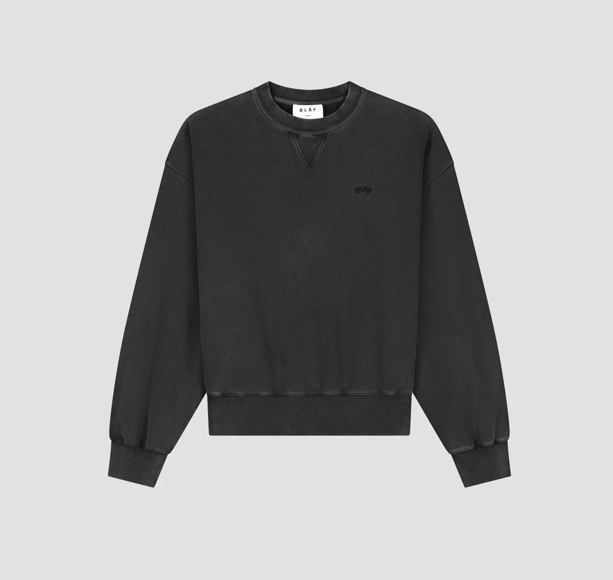 Washed Signature Boxy Crewneck