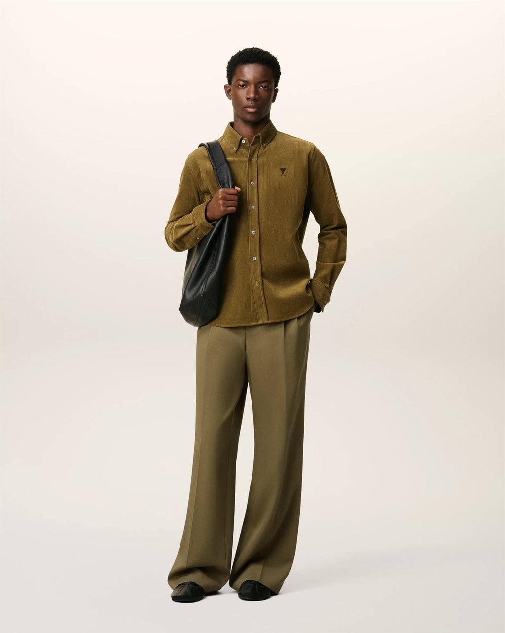 Ami Wide trousers with tabs
