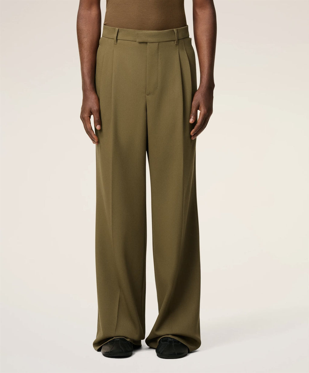 Ami Wide trousers with tabs