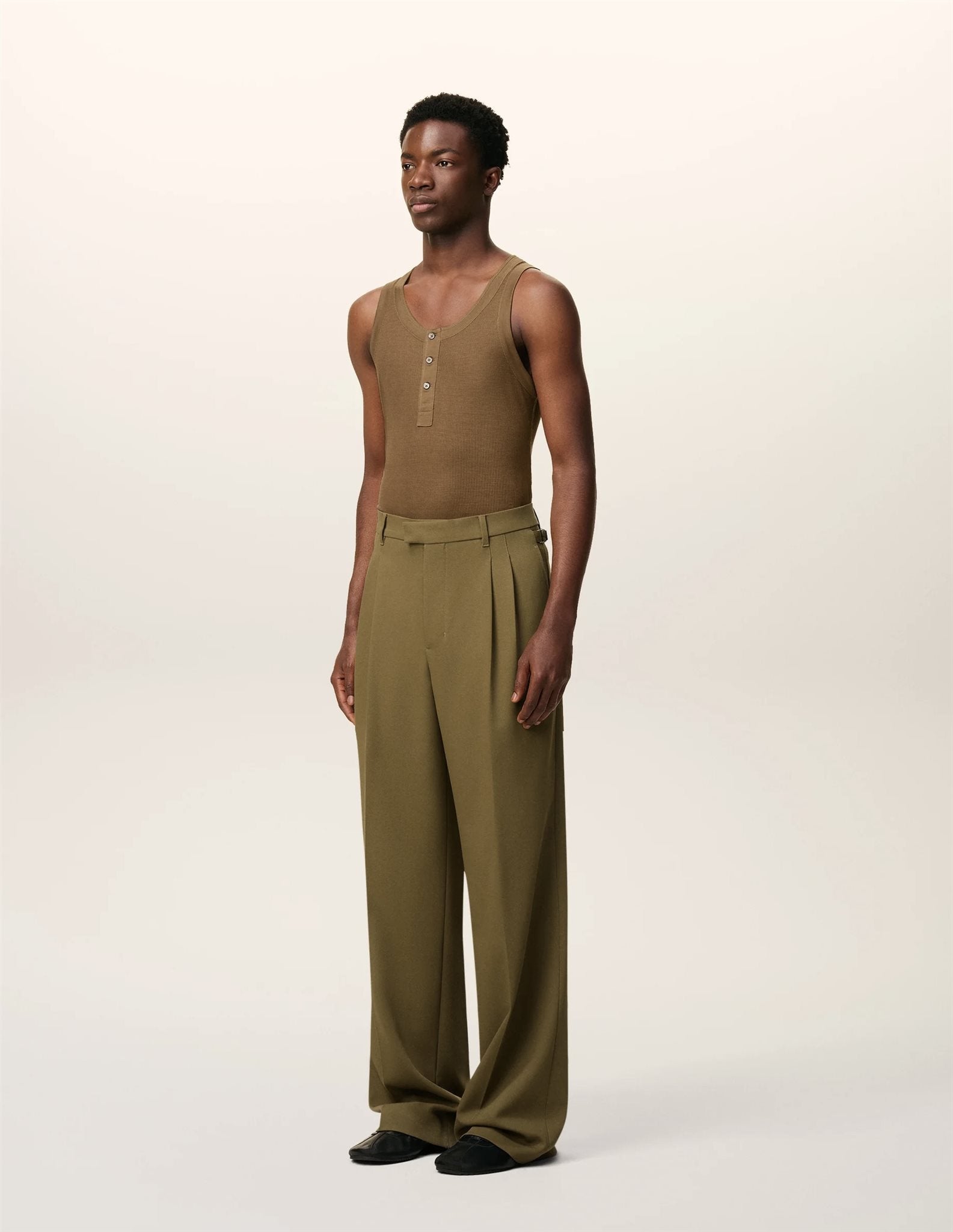 Ami Wide trousers with tabs
