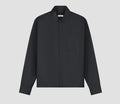 OLAF Wool Blend Boxy Shirt Charcoal heren overshirt van lichte wolblend met boxy fit