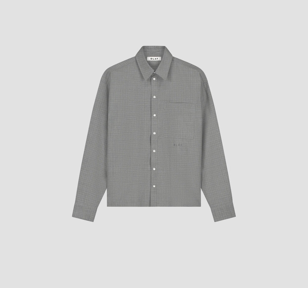 Wool Boxy Shirt