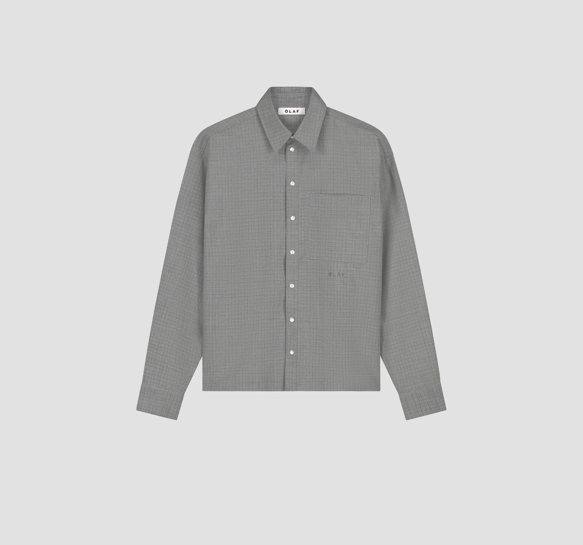 Wool Boxy Shirt