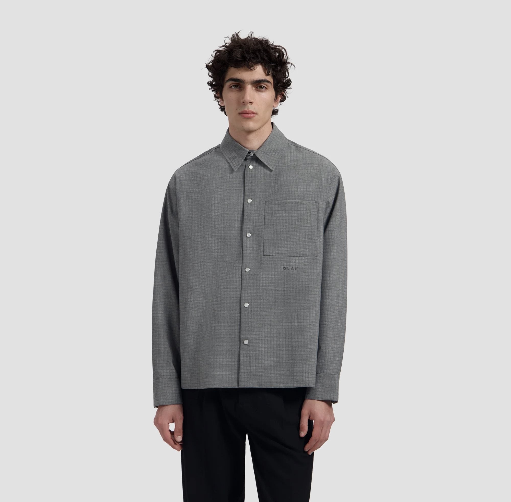 Wool Boxy Shirt