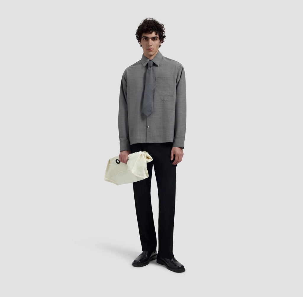Wool Boxy Shirt