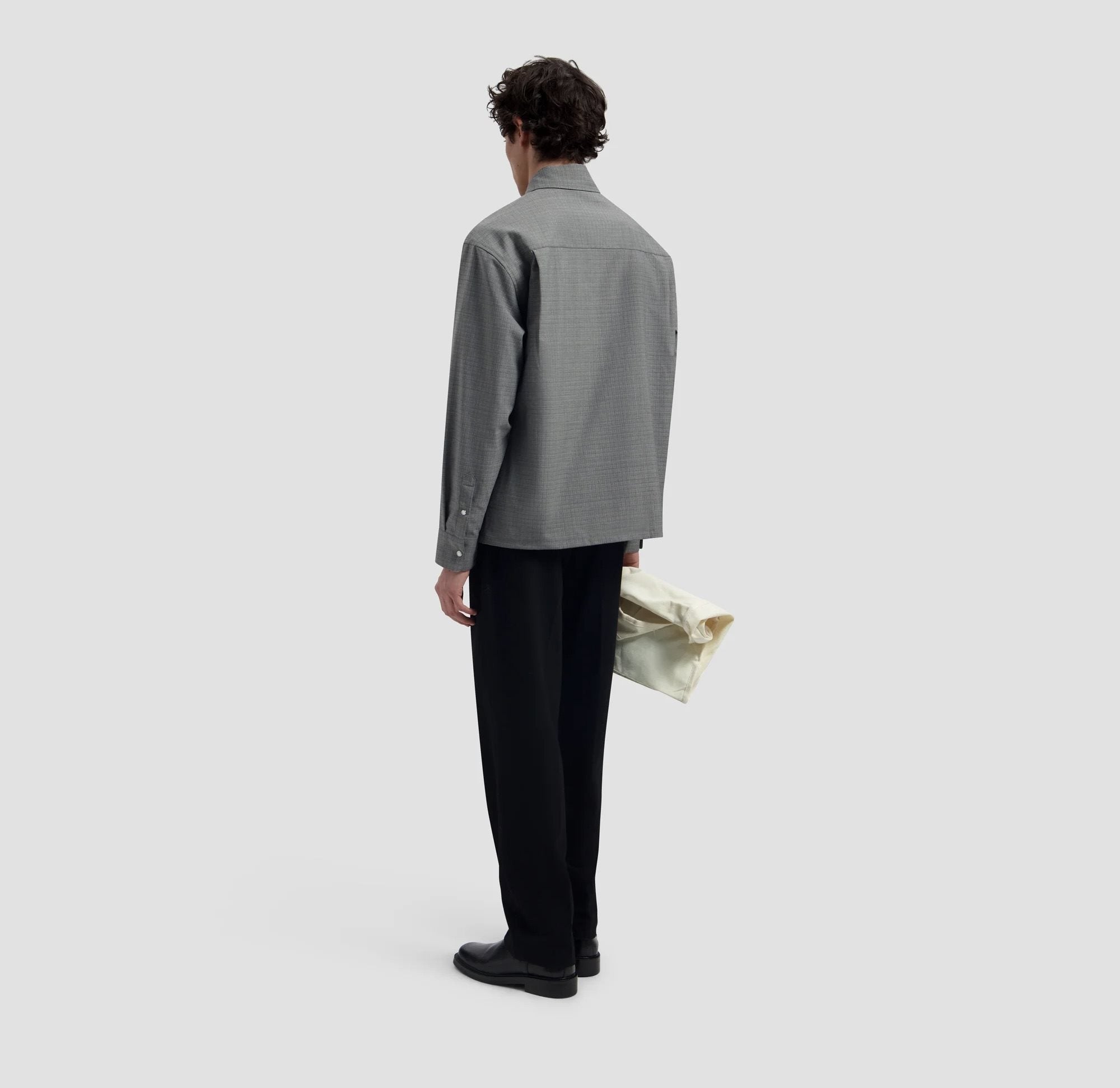 Wool Boxy Shirt