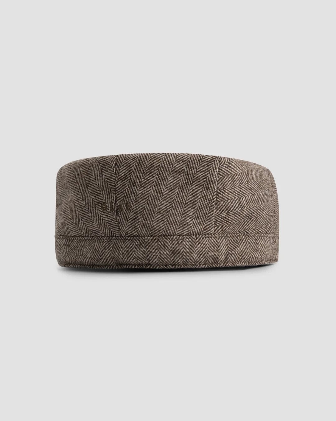 Wool Herringbone Flat Cap