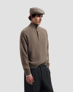 Wool Herringbone Flat Cap