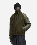 frosted badge fleece jacket