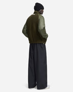 frosted badge fleece jacket